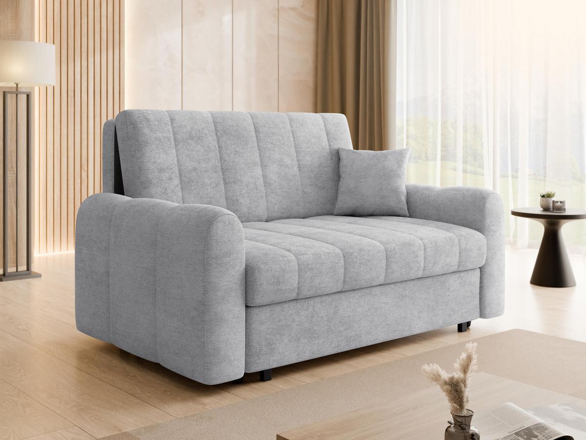 SCHLAFSOFA Viva Moon III - Hellgrau/Schwarz, Holz/Metall (168/85/98cm) - MIRJAN24