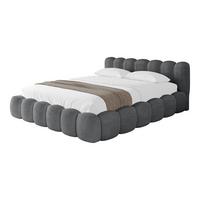 POLSTERBETT mit Bettkasten und Lattenrost, Boxbett ohne Matratze - SENA-v1 180x200 Dunkelgrau - Dunkelgrau, Holzwerkstoff/Textil (180/200cm) - ALTDECOR