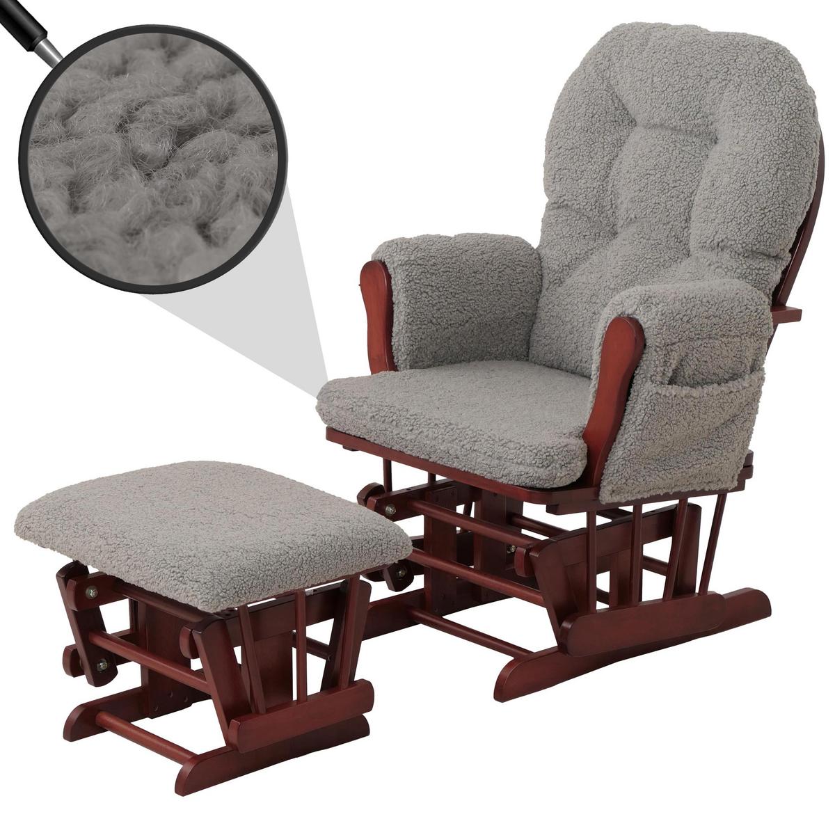 RELAXSESSEL Grau, Braun - Braun/Grau, Textil (74/105/72cm) - MCW