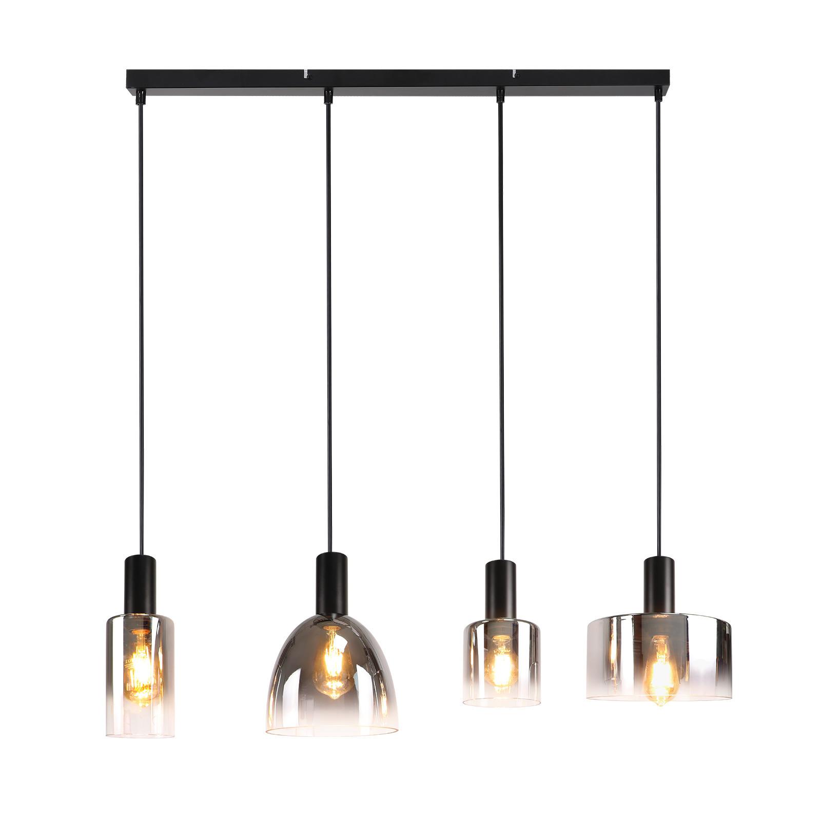 PENDELLEUCHTE Marsiglio 78/5/180.5 cm - Schwarz, Metall (5/78/180.5cm) - Nettlife