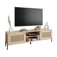 TV-ELEMENT VIENNA 3D mit Wiener Geflechtimitation / Puccini Eiche - Eichefarben, Holzwerkstoff (180/56/40cm) - Lookway