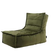SITZSACK Lounger Skandi, Samt - Dunkelgrün, Kunststoff (65/67/90cm) - icon