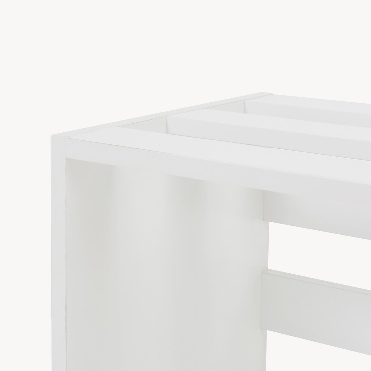 BEISTELLTISCH Rønde - Weiß, Holzwerkstoff (33/64/43cm) - [en.casa]