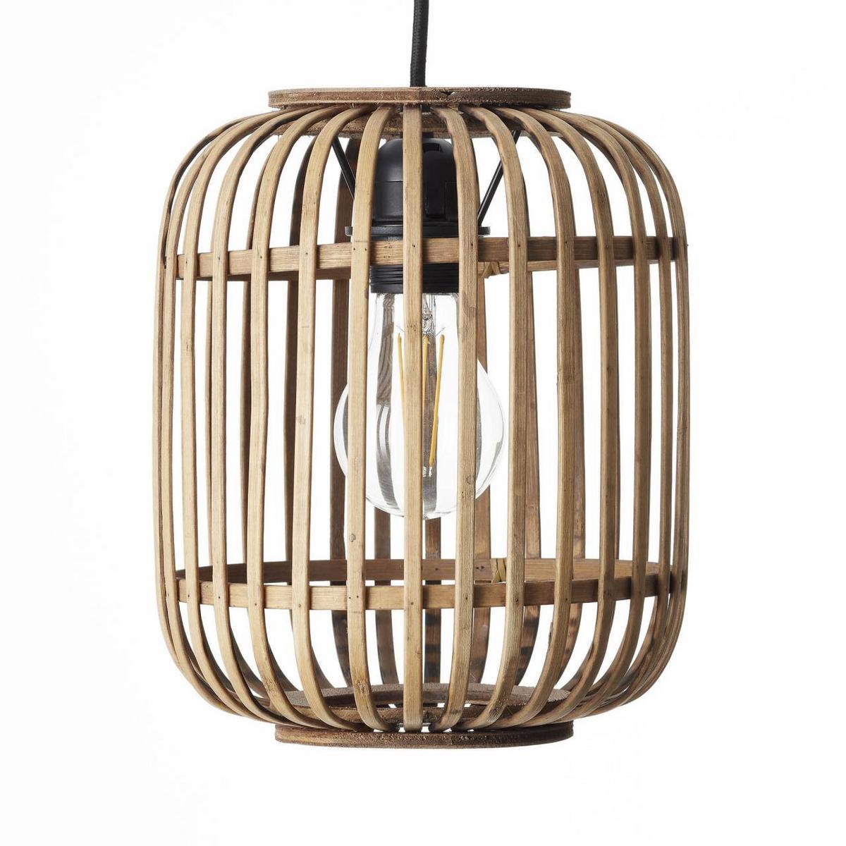 PENDELLEUCHTE Woodrow 93777/20 - Hellbraun, Metall (21.5/21.5/130cm) - Brilliant