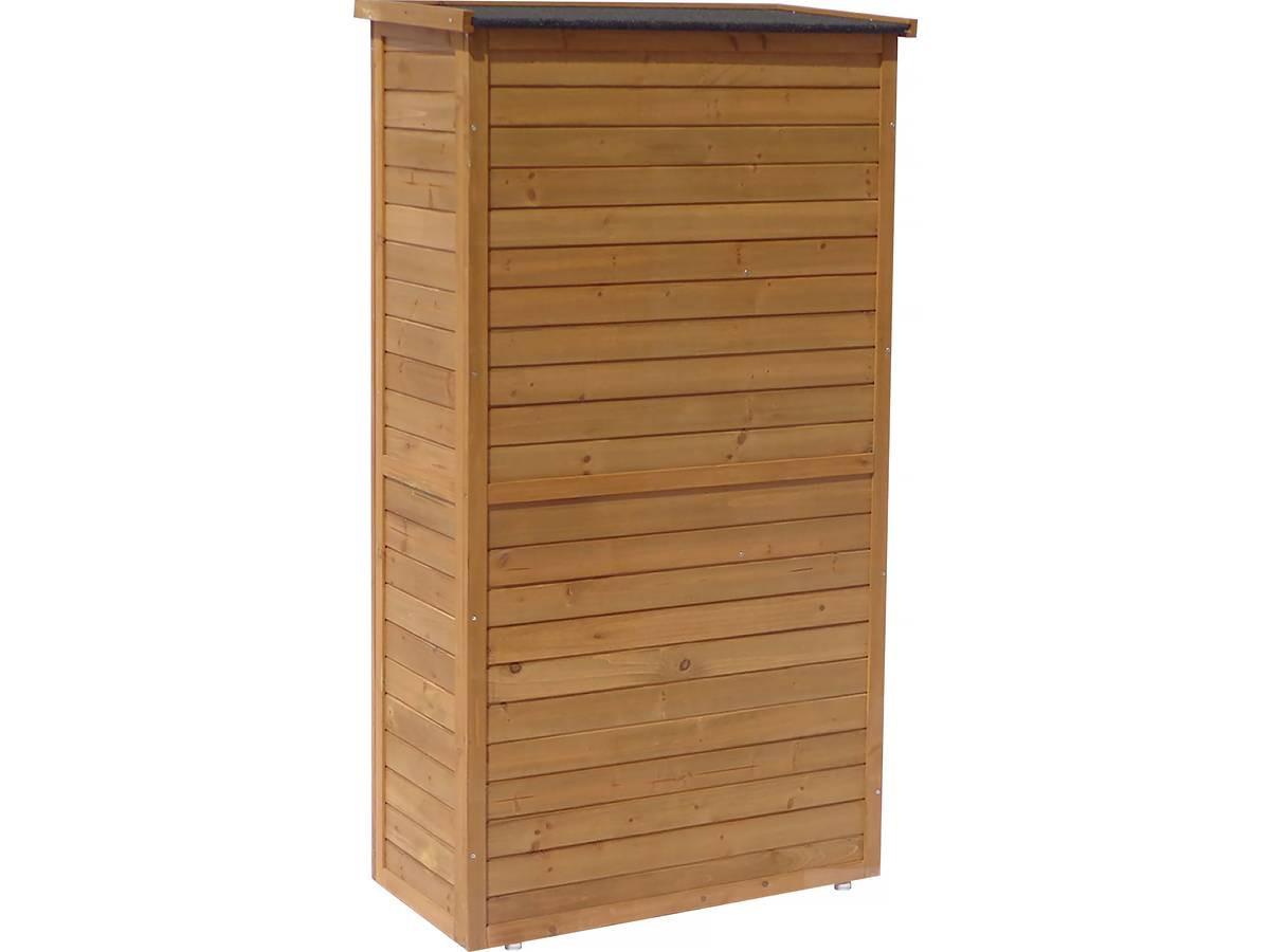 GARTENSCHRANK - GARTENTRUHE space Braun - Braun, Holz (38/148/87cm) - Habitat Garten