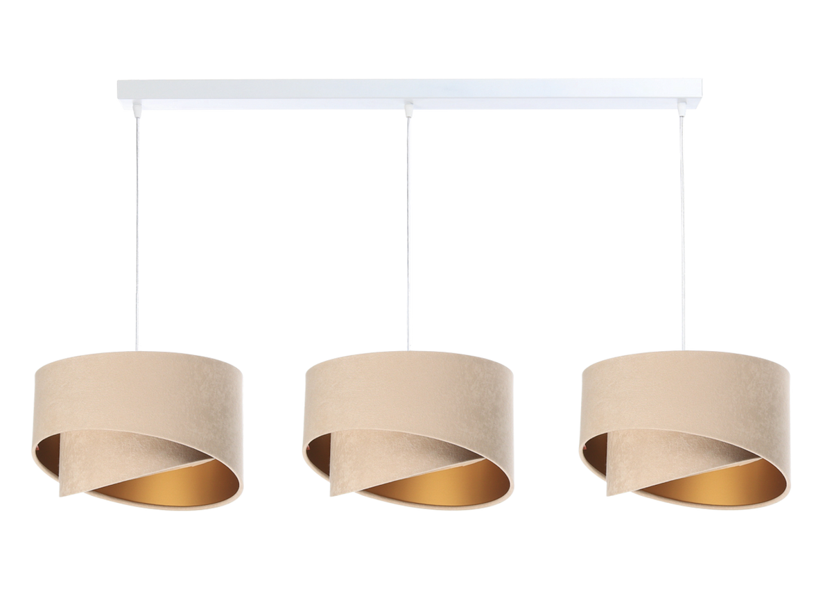 HÄNGELEUCHTE Gold 30/18 cm - Beige, Kunststoff (30/0.3/18cm) - ONZENO