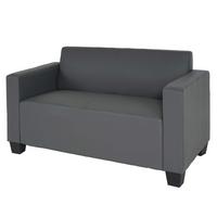 2-SITZER-SOFA Grau - Dunkelgrau/Grau, Textil (136/76/72cm) - MCW