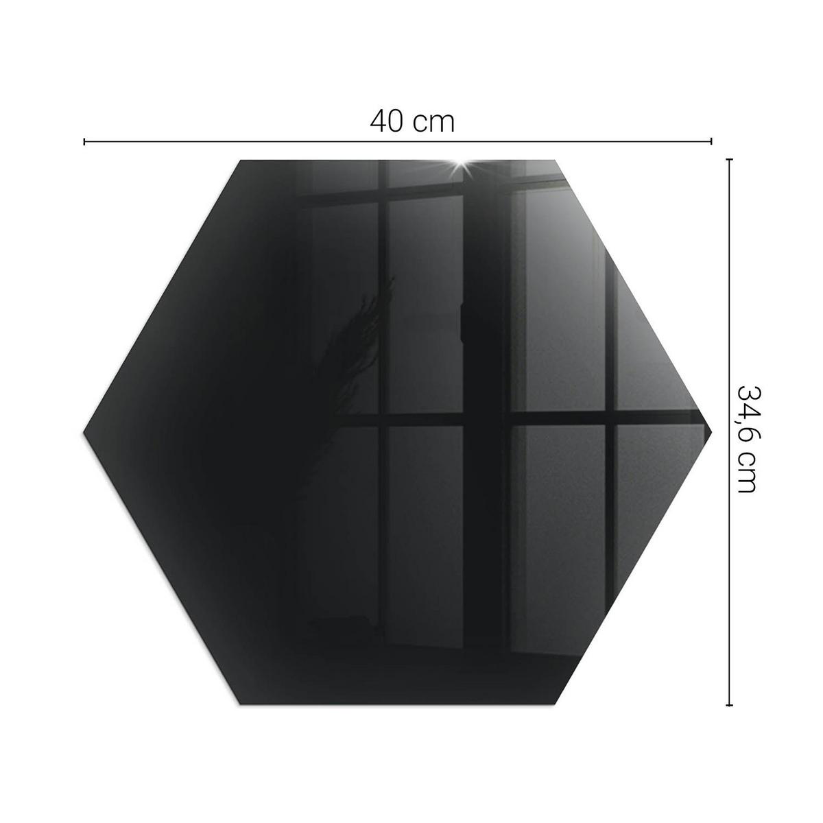 GLASPLATTE für Kamin h40 cm - Schwarz, Glas (40/40/0.4cm) - TULUP