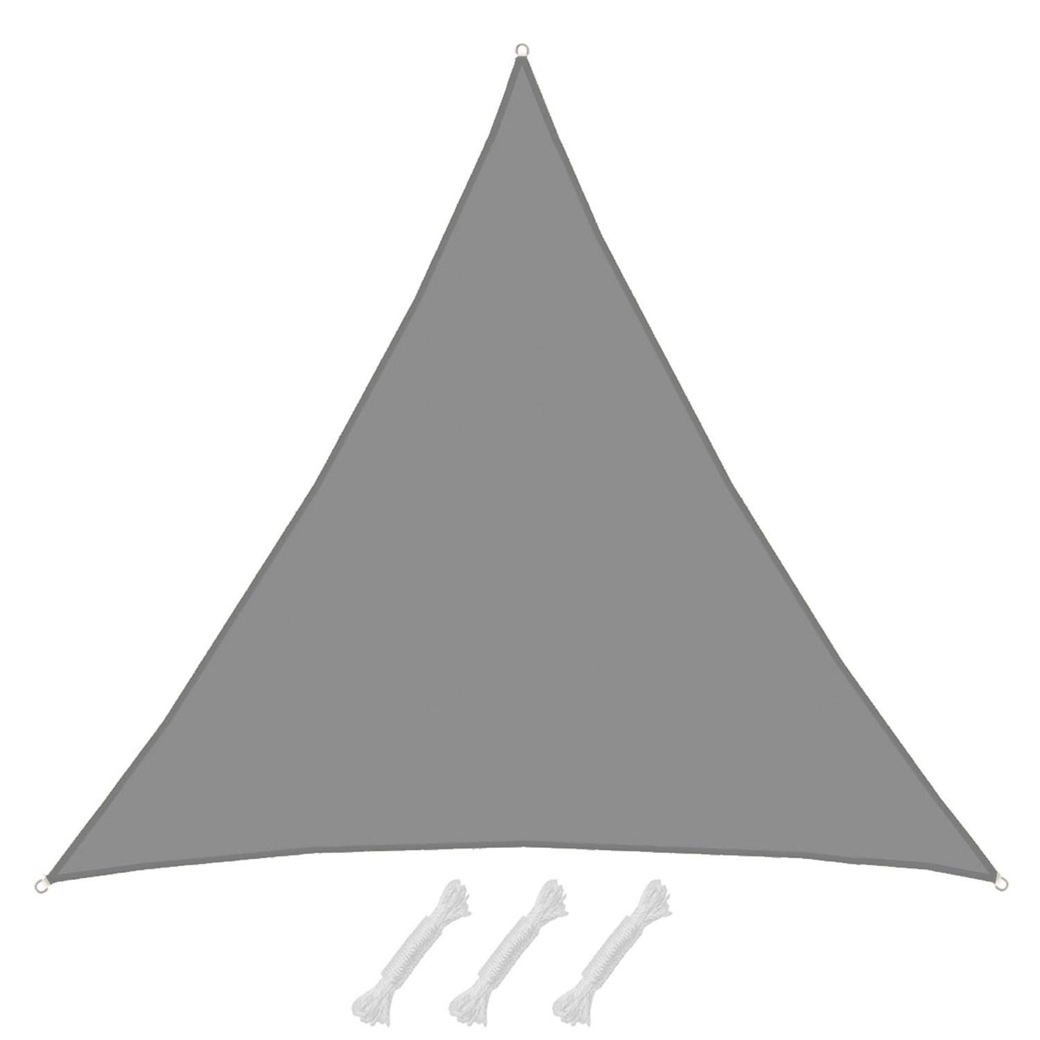 SONNENSEGEL 700/700 cm grau, dreieckig - Grau, Kunststoff (700/700cm) - Amanka
