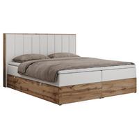 BOXBETT BELLISSIMO 140/200 Weiß Kunstleder - H3 - Weiß, Holz/Textil (140/200cm) - MKS