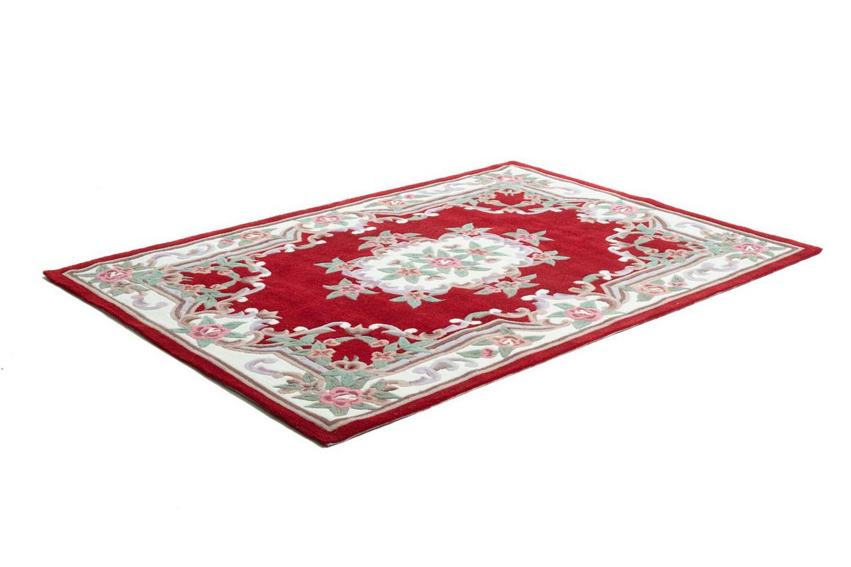 HANDTUFTTEPPICH Ming 290x390 cm - Rot, Textil (290/390cm) - THEKO