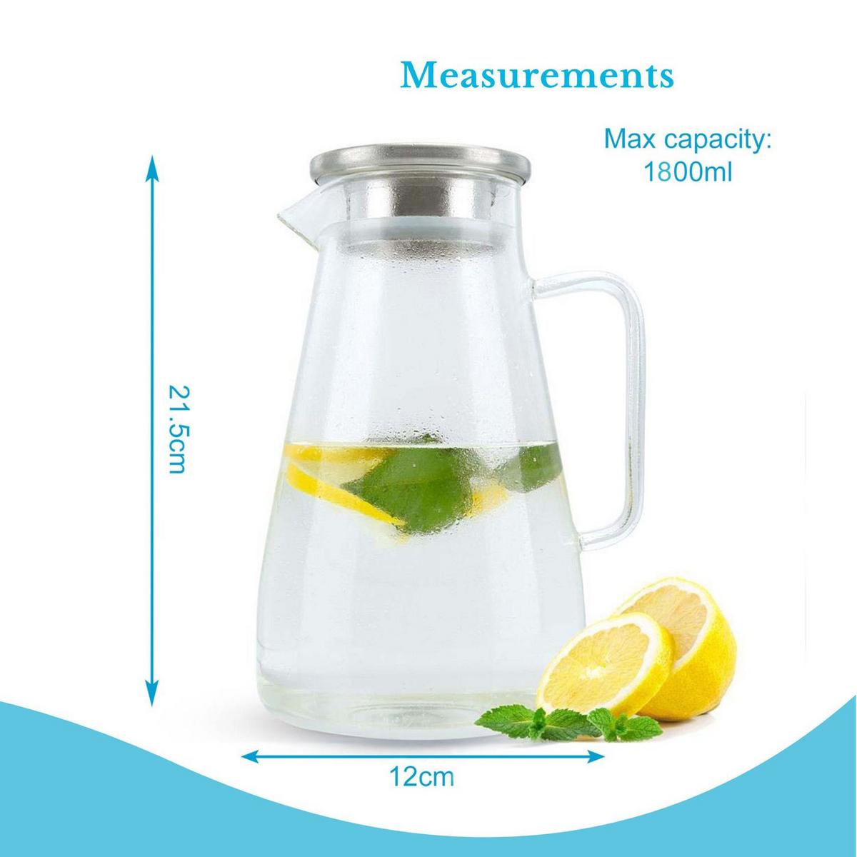KARAFFE - Transparent, Glas (1.8L) - Intirilife