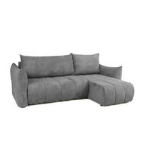ECKSOFA Ontario Xs Mit Schlaffunktion - Grau, Holzwerkstoff/Textil (226/154cm) - Fun Möbel