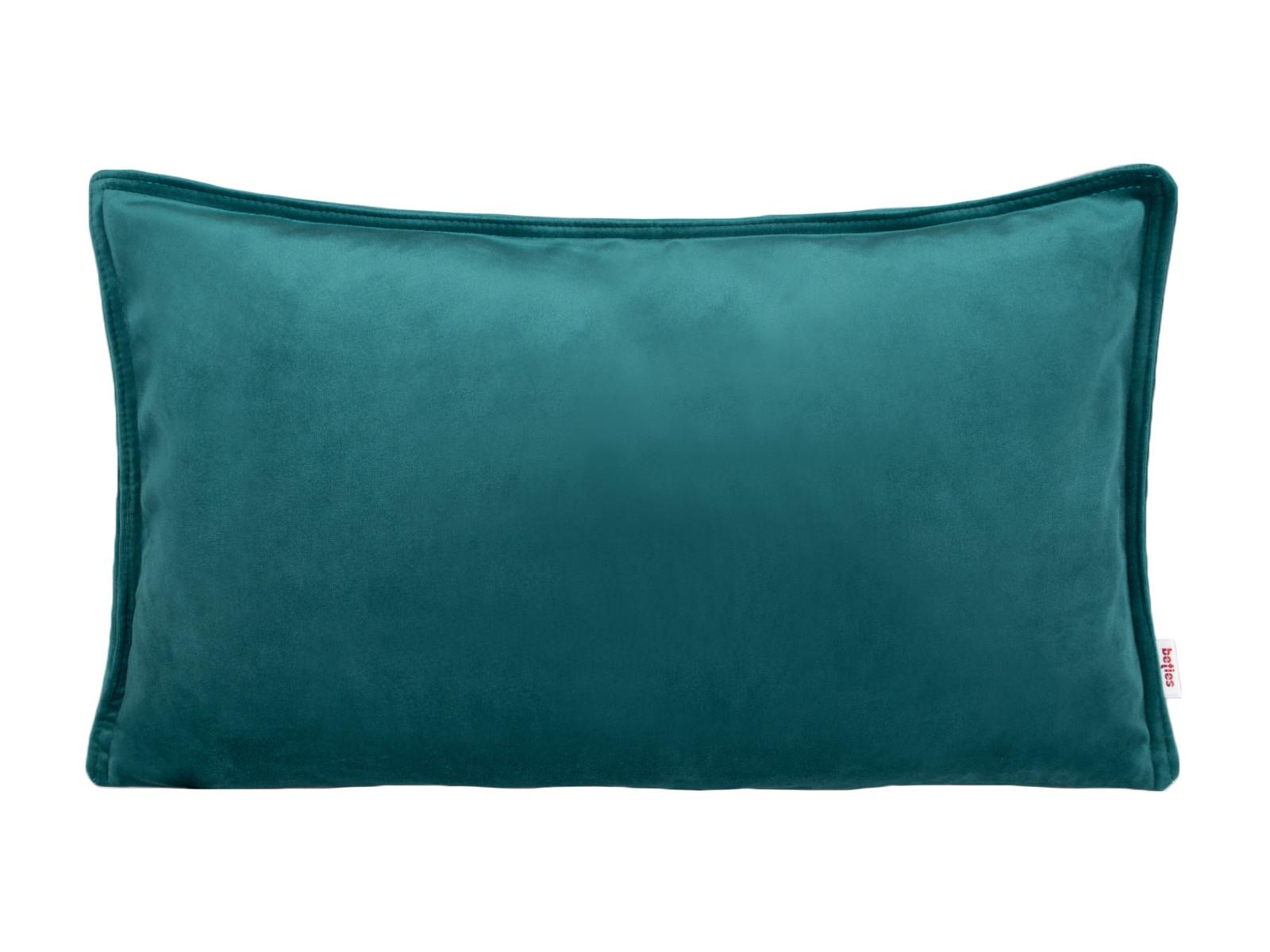 KISSENHÜLLE Samt&Sonders petrol 50/30 cm - Petrol, Textil (30/50cm) - beties Heimtextil