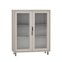 GESCHIRRSCHRANK Soly Kaschmir - Beige, Holzwerkstoff (103.2/126.2/40.3cm) - Petits-meubles