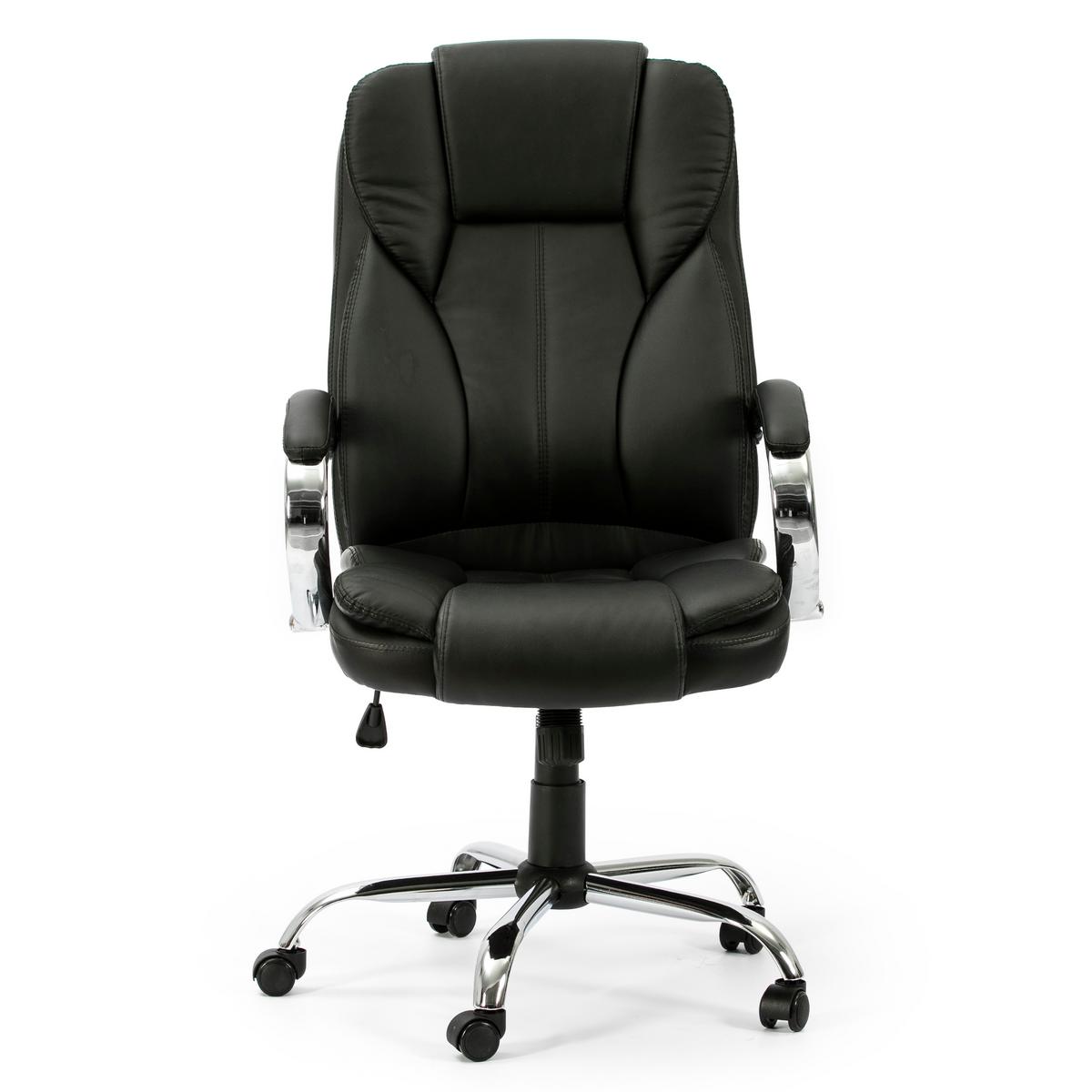 DREHSTUHL Nixon Schwarze Farbe - Schwarz, Fell (77/114/65cm) - VS Venta-stock