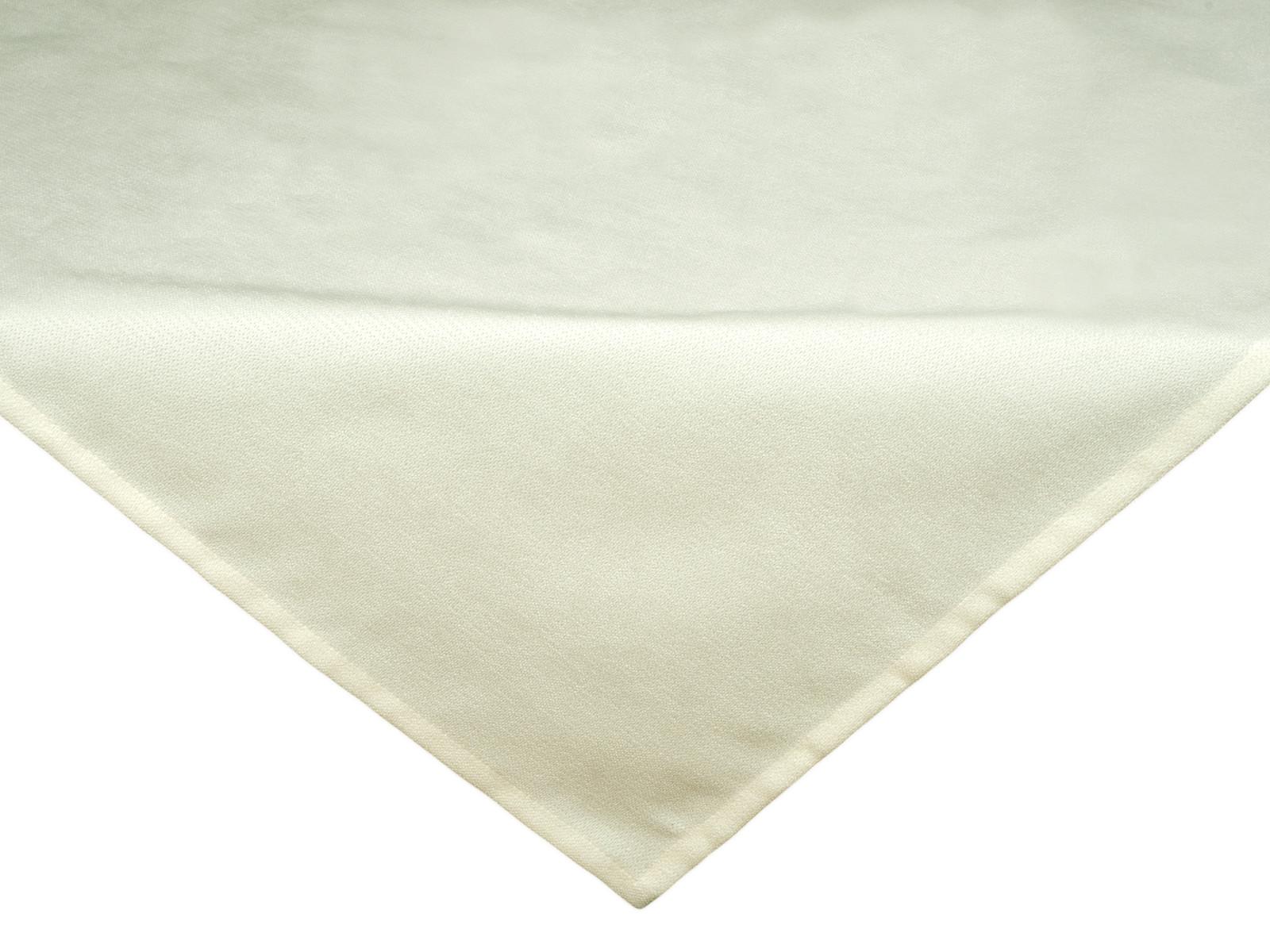 MITTELDECKE FarbTon Chenille-Haptik sahne-weiß 80/80 cm - Ecru, Textil (80/80cm) - beties Heimtextil