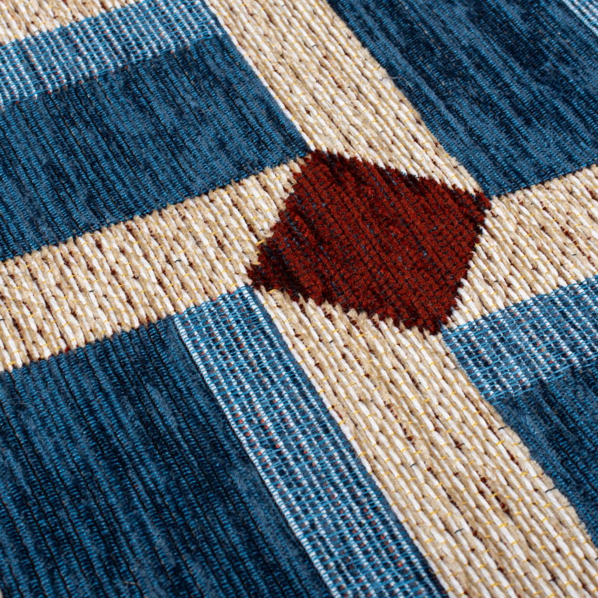 TEPPICH COQUET, geometrisch, Blau, 155 x 230 cm - Blau, Textil (155/230cm) - KADIMA DESIGN