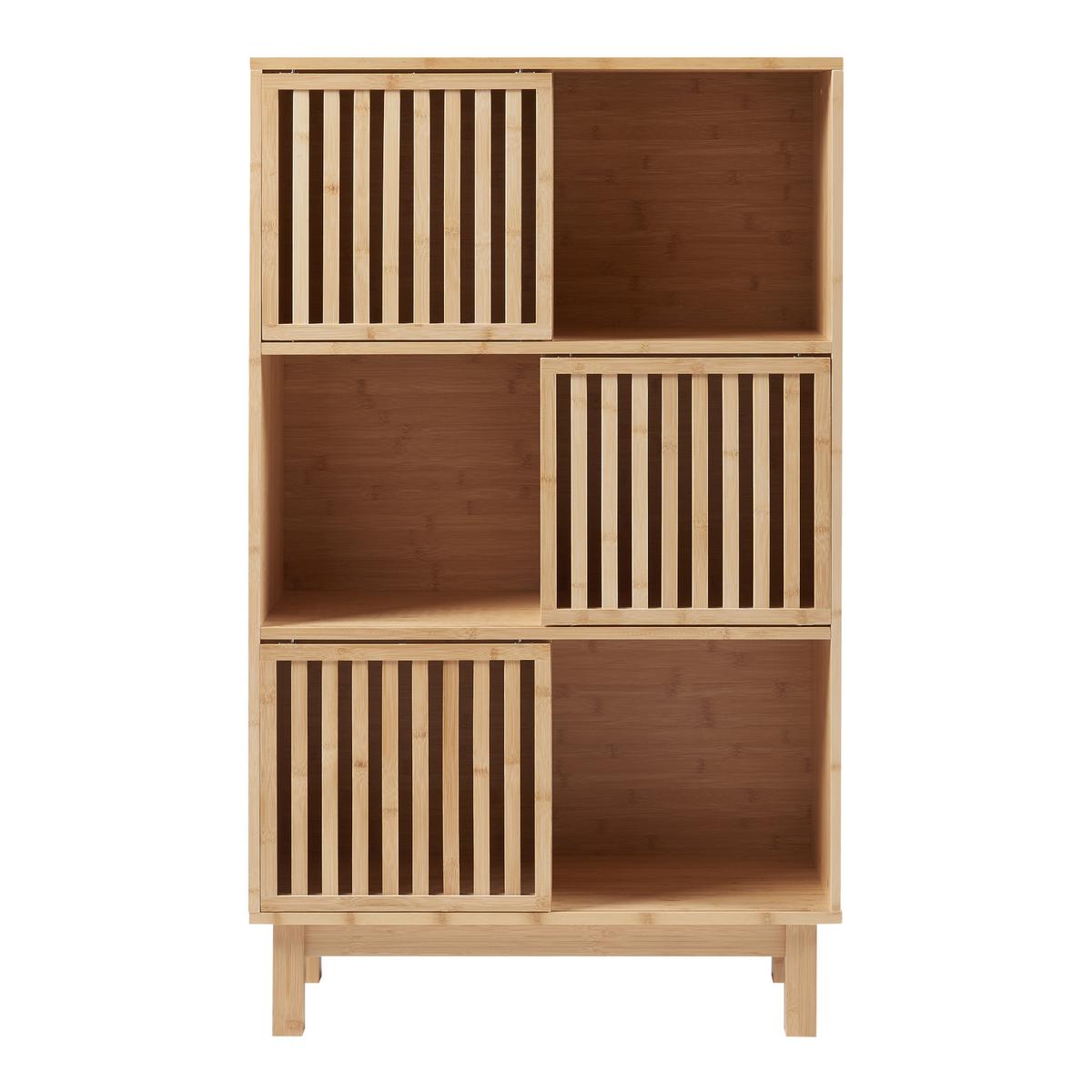 BÜCHERREGAL Ypäjä - Naturfarben, Holz (76/126/32.5cm) - [en.casa]