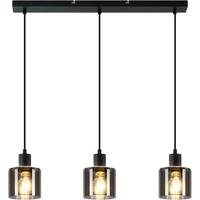 PENDELLEUCHTE Nathaniel 68/11/195 cm - Schwarz, Metall (68/11/195cm) - ZMH