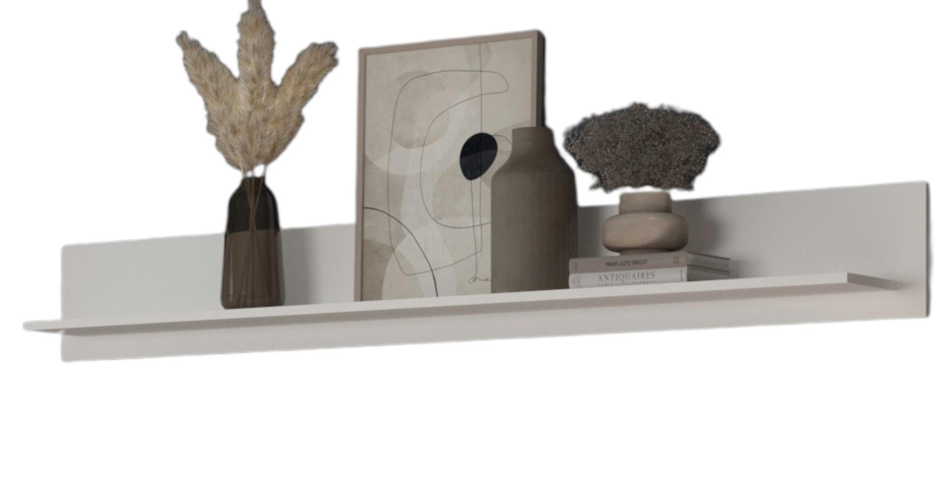 WANDBOARD weiß 170 cm Wandregal mit Rückwandpaneel, Bücherregal - Weiß, Holzwerkstoff (120/22/21cm) - Inn.Furn