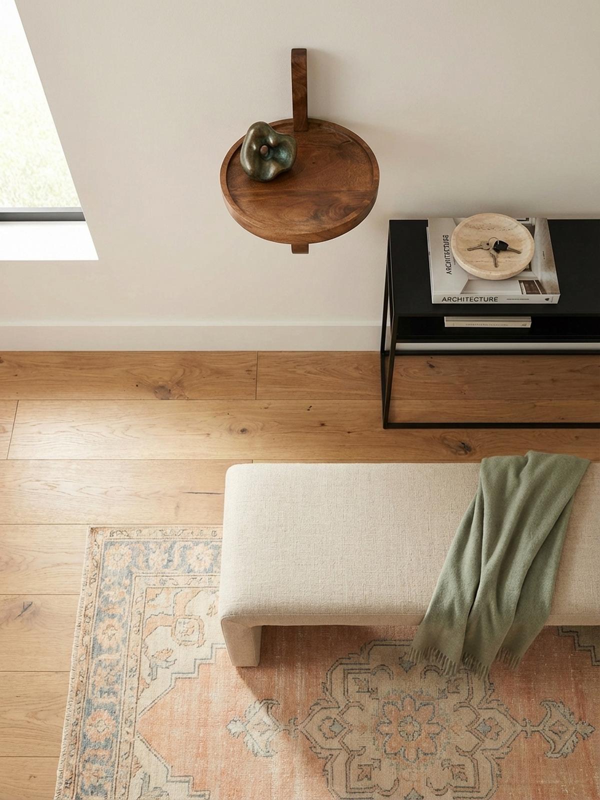 WANDREGAL Mango Massivholz Modern Stil 30x33x30 cm Rund - Braun, Holz (30/33/30cm) - KADIMA DESIGN