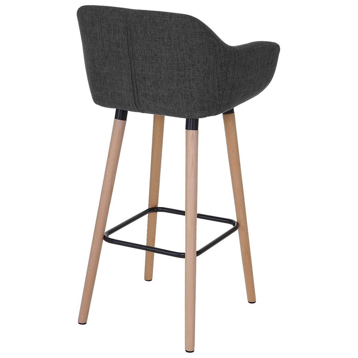 BARHOCKER Anthrazit - Anthrazit, Textil (53/99/45cm) - MCW