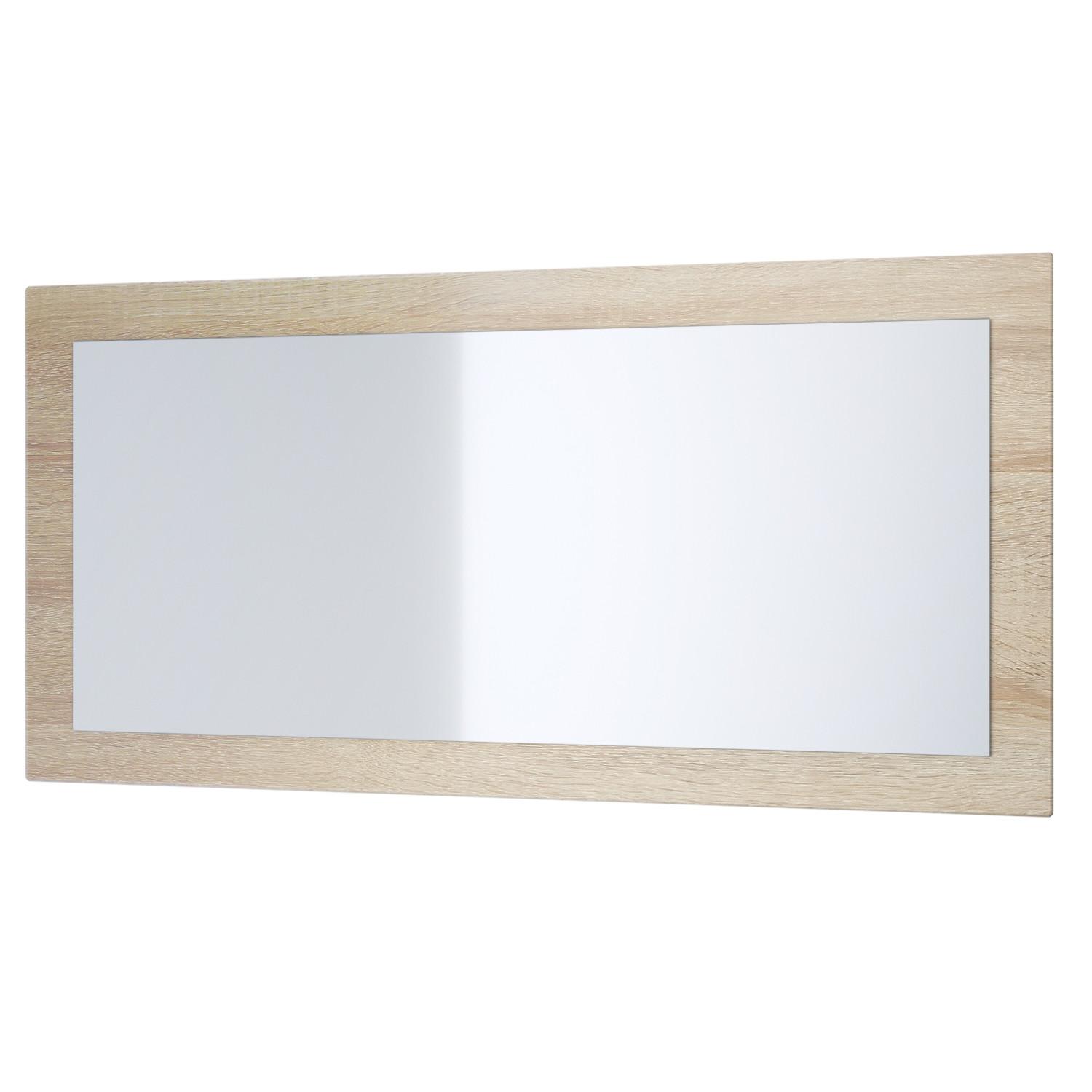 SPIEGEL Lima Eiche sägerau - Eiche San Remo, Holzwerkstoff (89/45/2cm) - Vladon