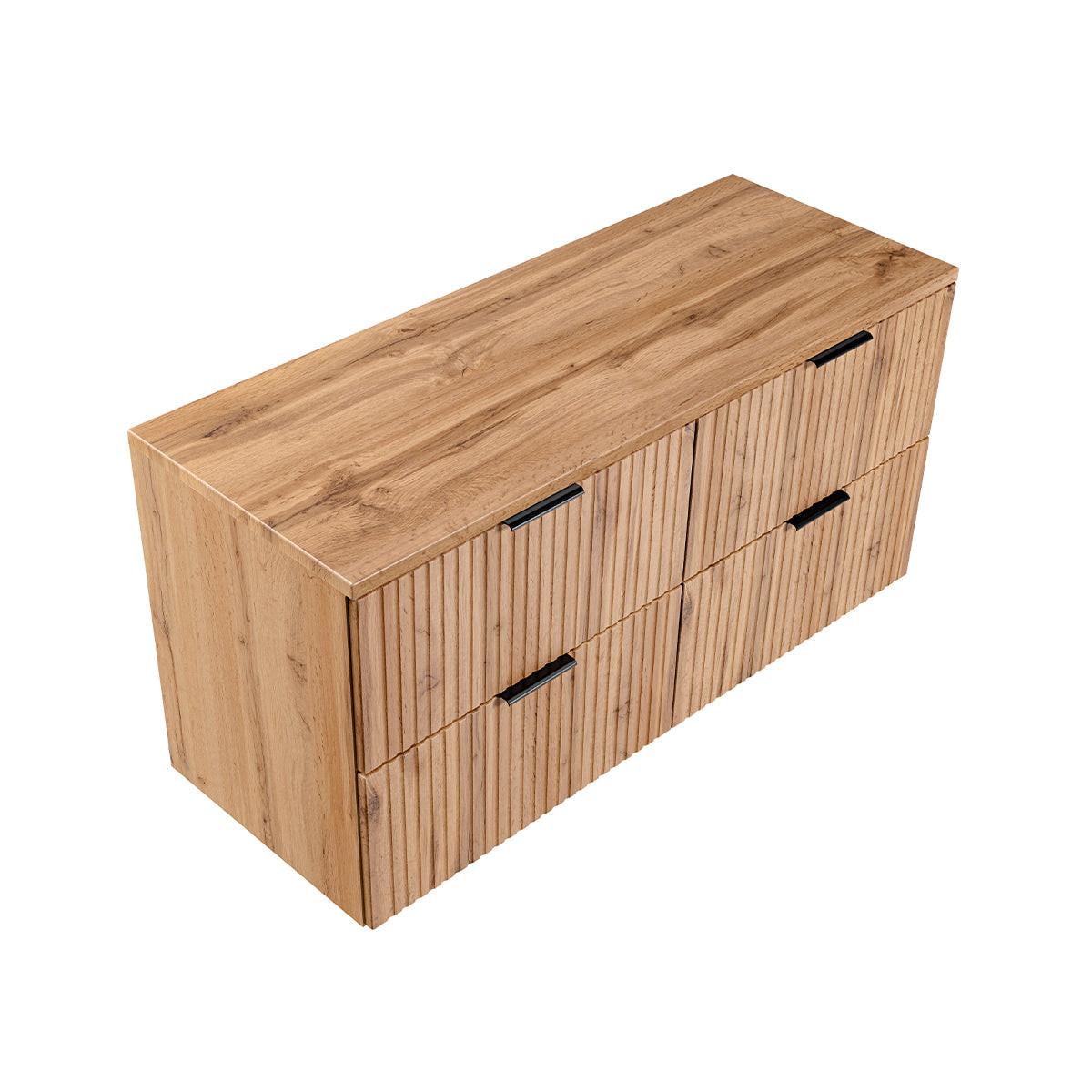 WASCHTISCHUNTERSCHRANK 120.8cm Adriel Holz - Braun, Holzwerkstoff (120.8/59/46cm) - Petits-meubles