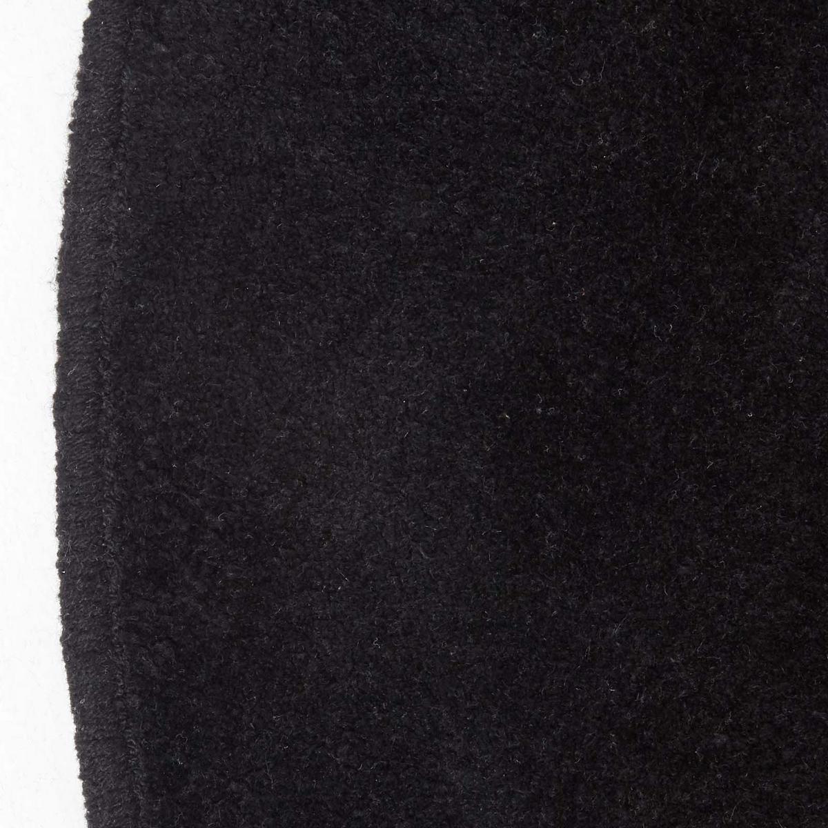 KURZFLOR-TEPPICH rund getuftet 150 cm - Schwarz, Textil (150/150cm) - Homescapes