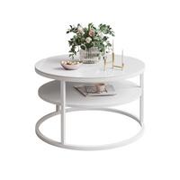 COUCHTISCH CIRI SLIM GLASS mit Regal - Weiß, Glas (60/60/41cm) - Lookway