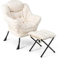 RELAXSESSEL 95cm Beige - Beige, Textil (81/95/75cm) - COSTWAY