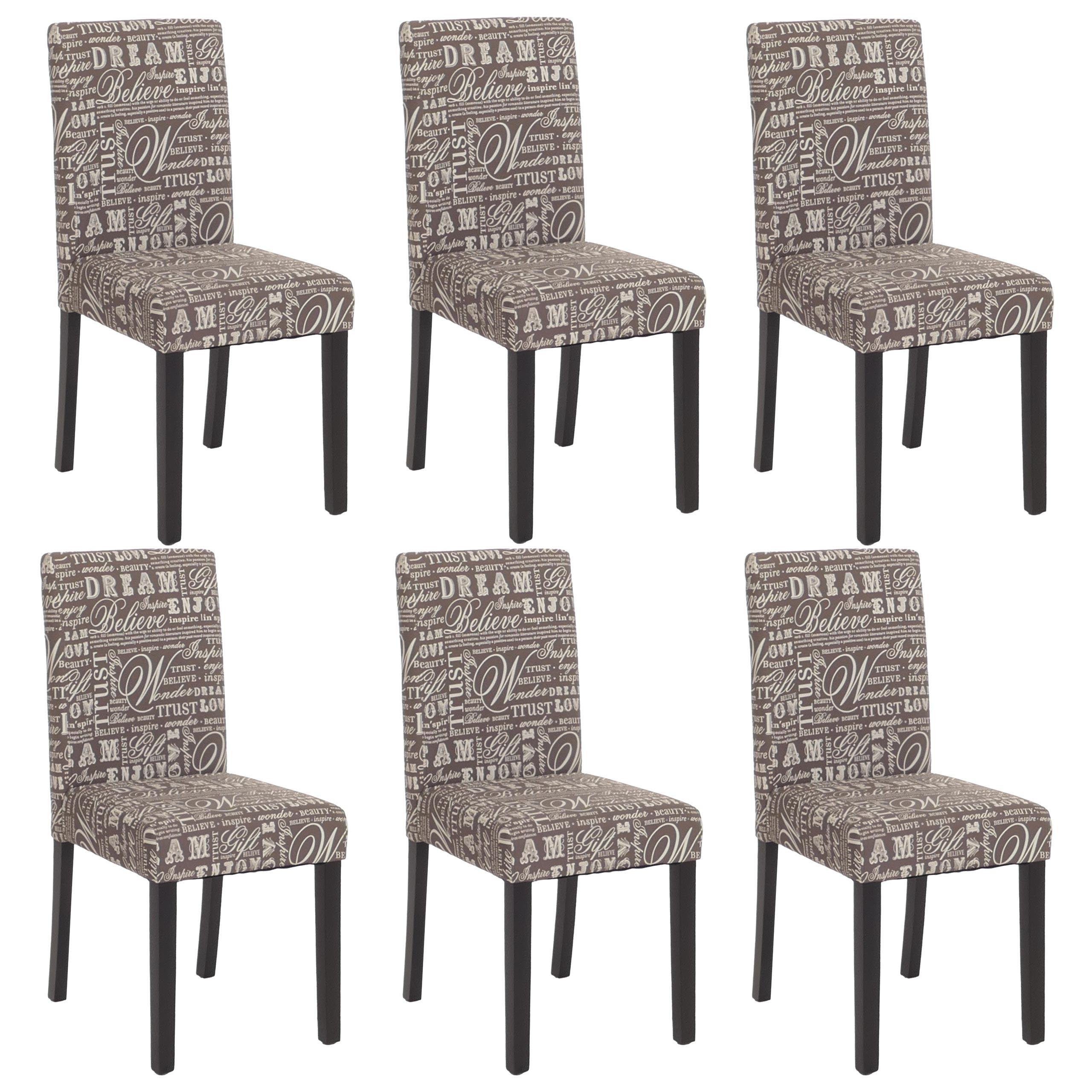 ESSZIMMERSTUHL Grau, Weiß 6er-Set - Weiß/Grau, Textil (43/90/48cm) - MCW