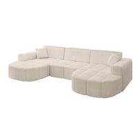 WOHNLANDSCHAFT LIVO-U1 - 315x173x79,5 cm Beige - Beige, Holzwerkstoff/Textil (315/79/173cm) - ALTDECOR