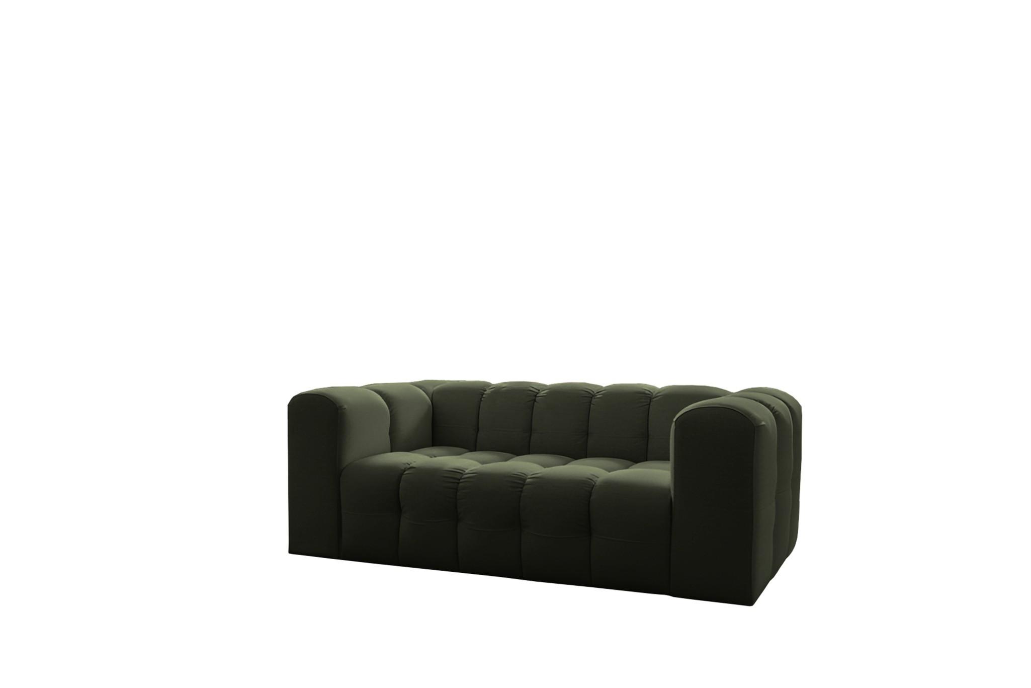 SOFA 2-sitzer Solvie In Tiffani - Grün, Holzwerkstoff/Textil (200/75/106cm) - Fun Möbel