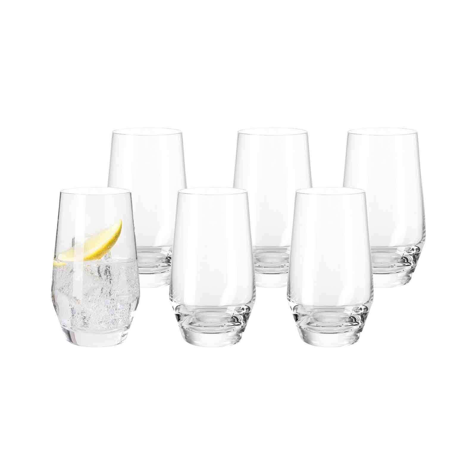 TRINKGLÄSER Puccini transparent 365 ml 6er Set - Transparent, Glas (0.365L) - Leonardo Living