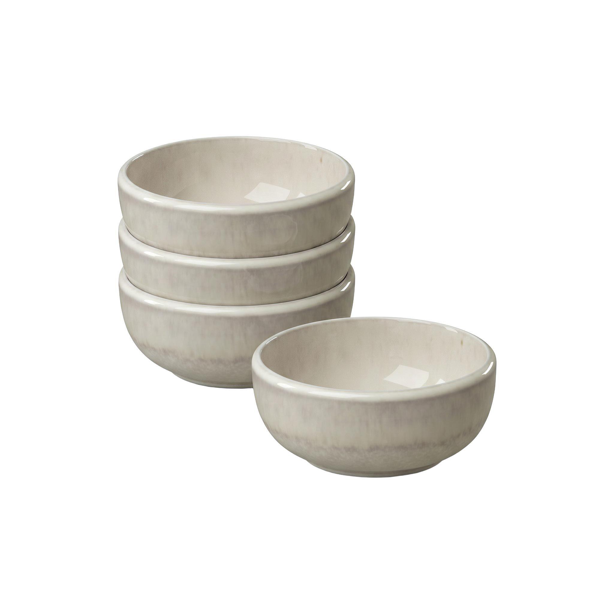 DIPSCHALEN Perlemor Sand beige ø 8 cm 4er Set - Beige, Keramik (8cm) - like.Villeroy & Boch