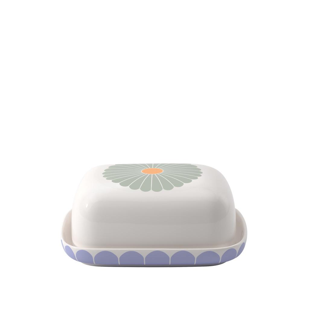 BUTTERDOSE Fleur Couleur bunt 14,8 x 12,3 cm - Multicolor, Keramik (12.3/6.4/14.8cm) - Villeroy & Boch