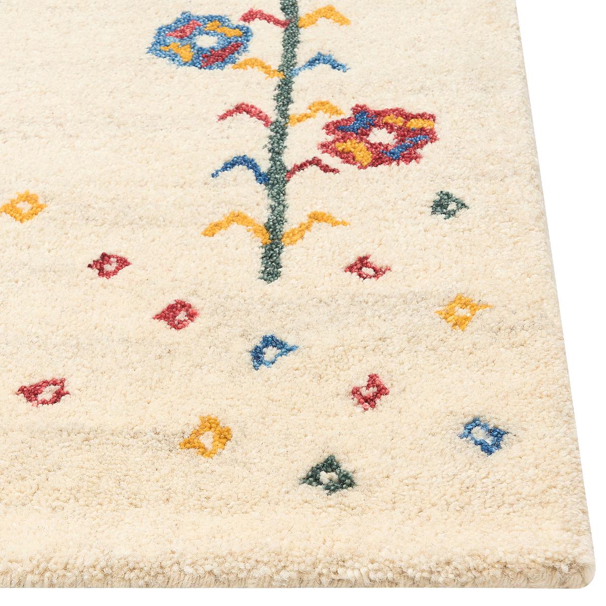 TEPPICH geflochten Husunlu 200/140 cm - Beige, Textil (140/200cm) - Beliani