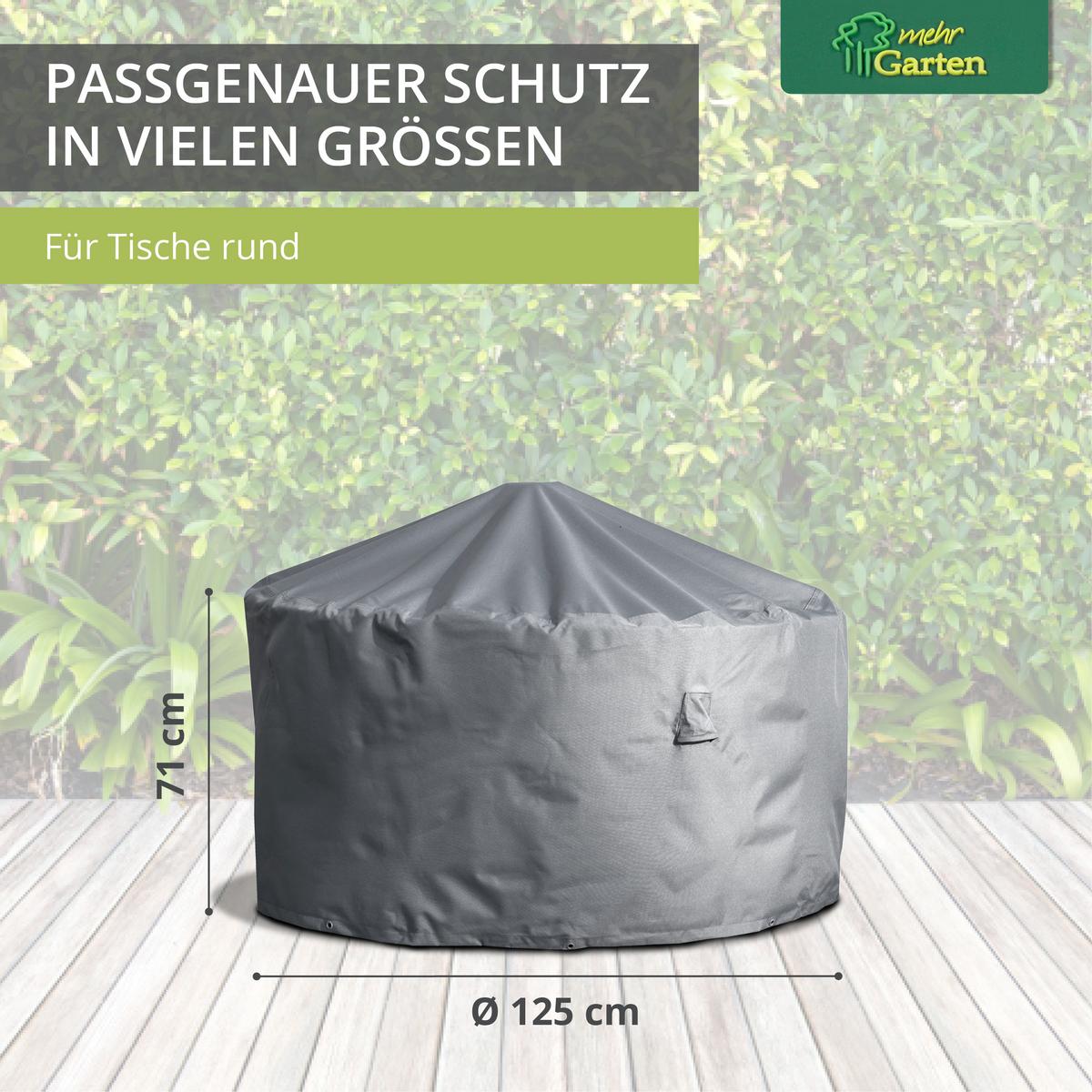 SCHUTZHÜLLE für Tische rund SHP-20134 - Grau, Kunststoff (95/71/1cm) - mehr Garten