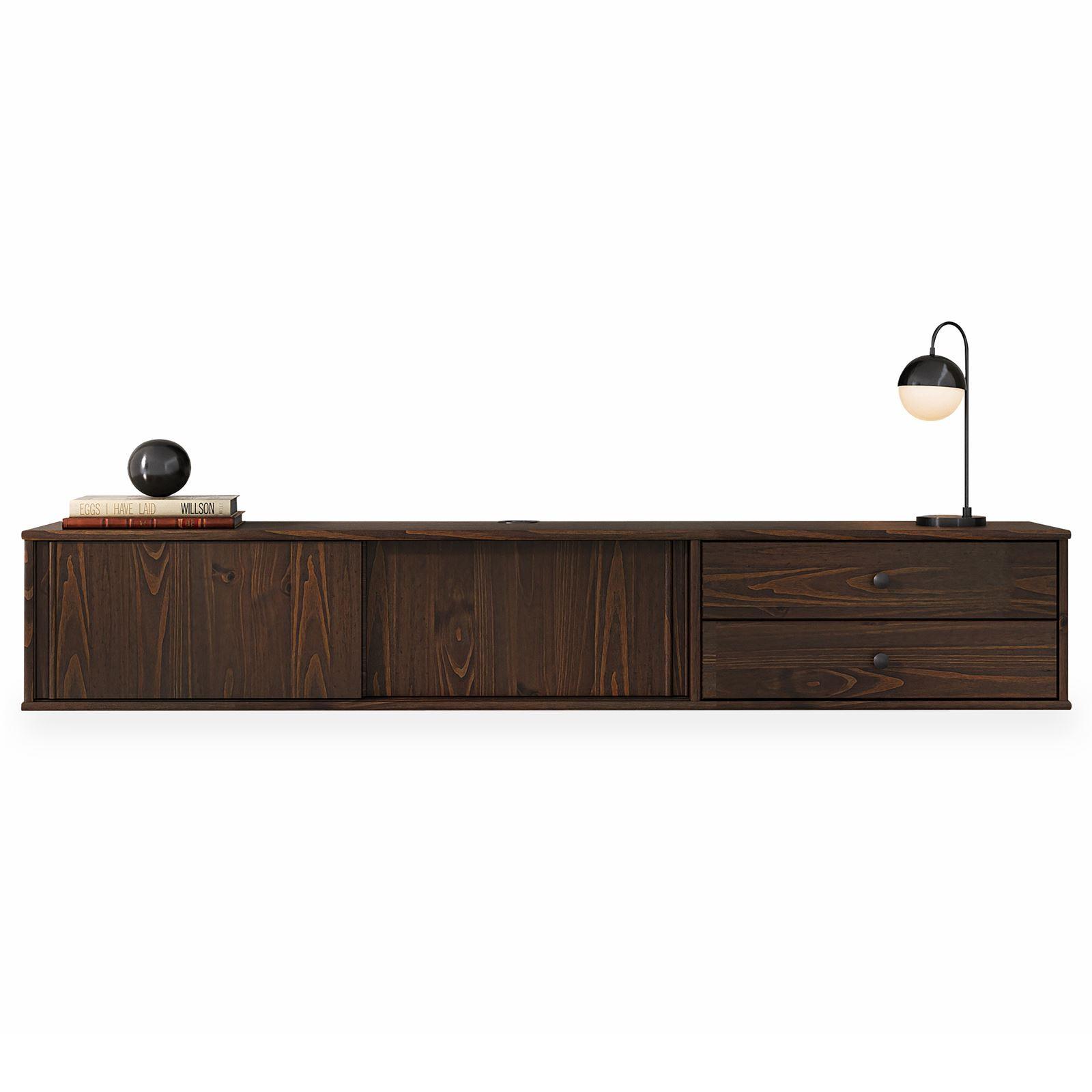 LOWBOARD SIMONA nussbaum - Nussbaumfarben, Holz (175/31/34cm) - IDIMEX