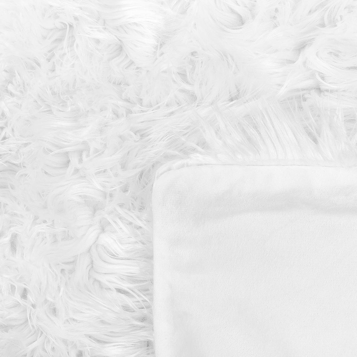 TAGESDECKE Weiß 150 x 200 cm Delice - Weiß, Textil (150/200cm) - Beliani