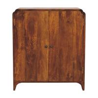 SCHRANK Rich-Kastanien-Finish, 2 Regale innen, Braun - Braun, Holz (35/80/70cm) - Artisan Furniture