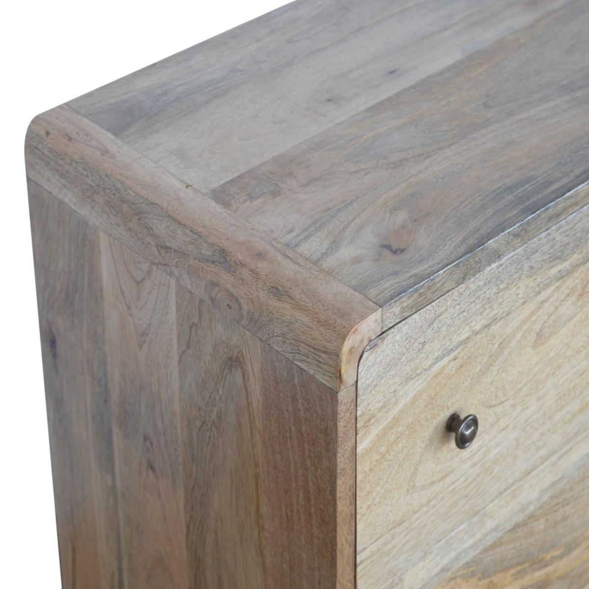 KOMMODE 3-Schubladen, Beige - Messingfarben/Braun, Holz/Metall (70/80/35cm) - Artisan Furniture