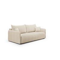 SOFA Claudio 3 Sitzplätze Beige - Beige, Holz (216/86/105cm) - Petits-meubles