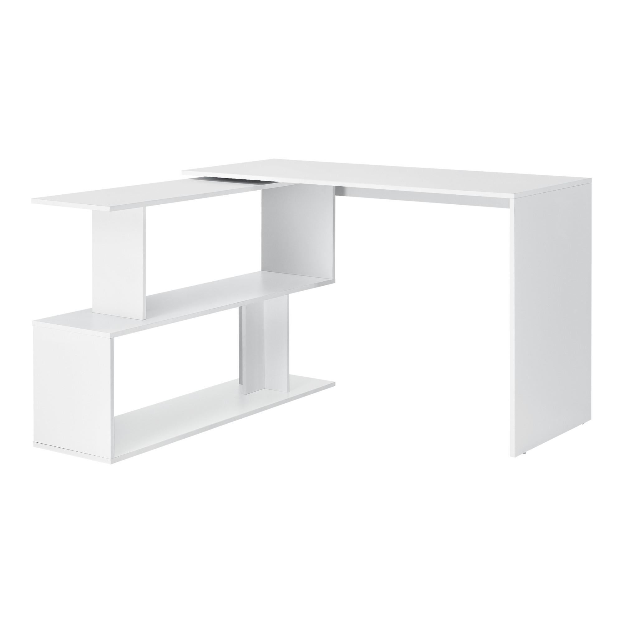 SCHREIBTISCH Arendal - Weiß, Holzwerkstoff (50/120/76.5cm) - [en.casa]