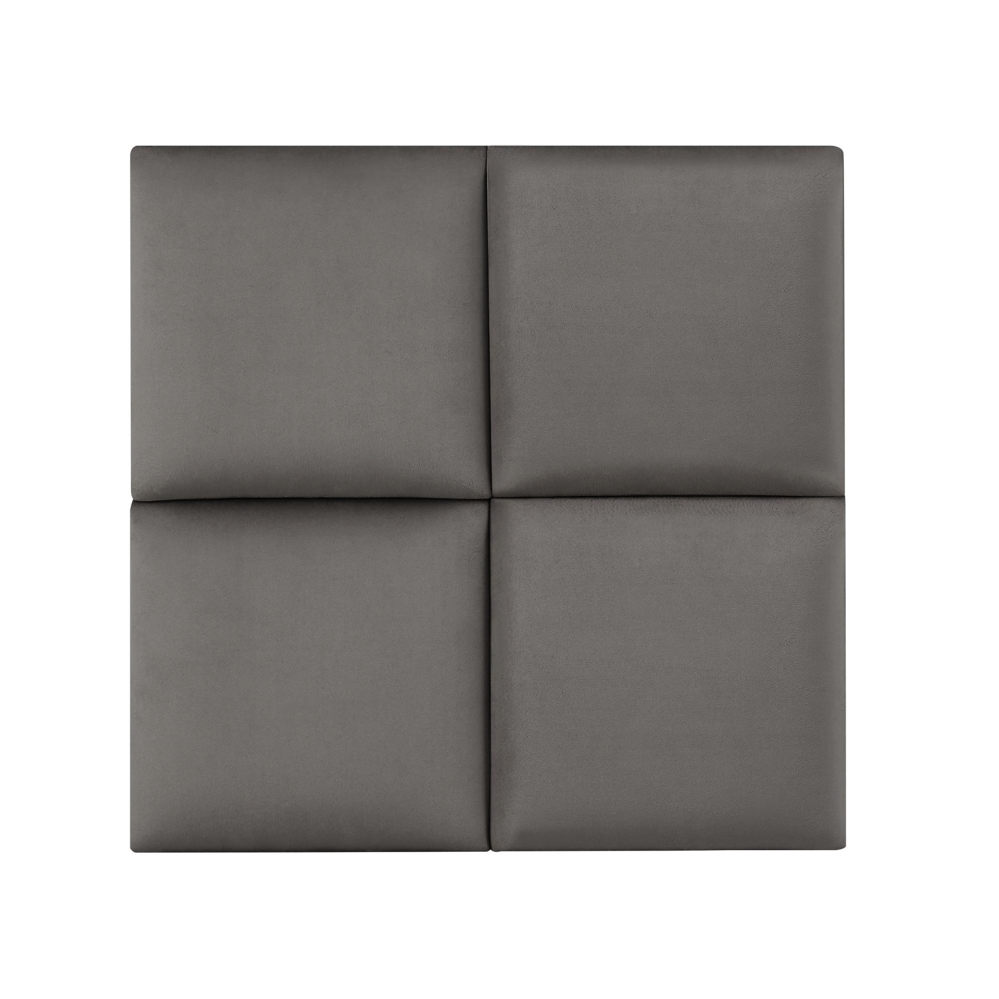 KOPFPOLSTER-SET 4 TLG. Carpino - Dunkelgrau, Textil (3/30/30cm) - [neu.haus]
