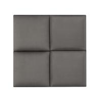 KOPFPOLSTER-SET 4 TLG. Carpino - Dunkelgrau, Textil (3/30/30cm) - [neu.haus]