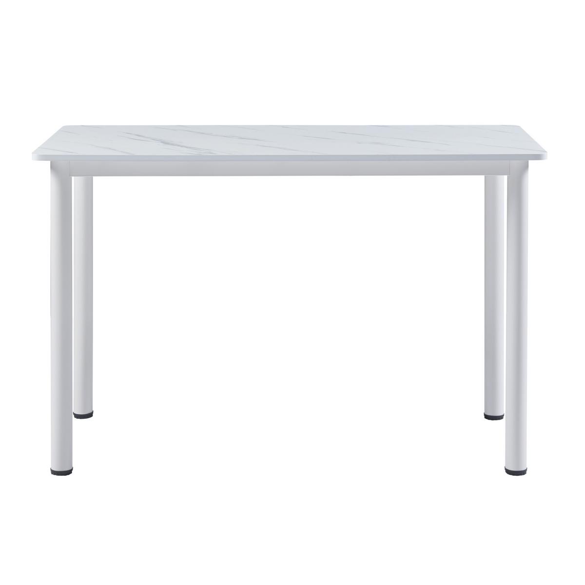 ESSTISCH Tammela - Creme/Weiß, Holzwerkstoff/Metall (120/60/75cm) - [en.casa]