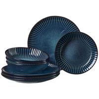 TAFELSERVICE Milla blau 8-tlg. - Blau, Keramik (2/2/2cm) - Ritzenhoff Breker
